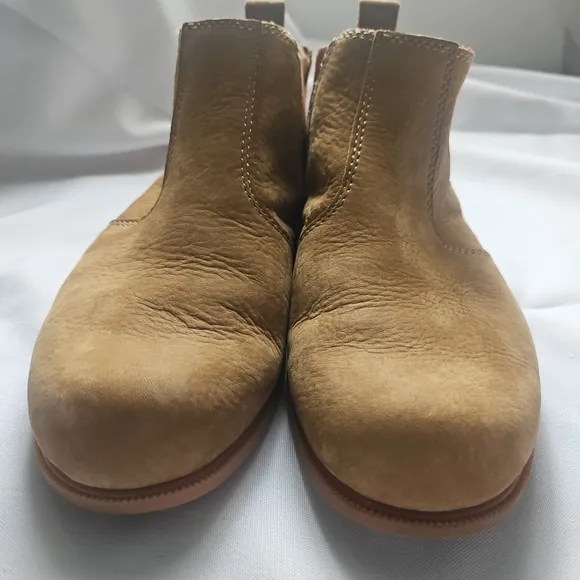 Kodiak Chelsea Leather Boots Low Rider Bootie Brown Pull On Round Toe Size 8