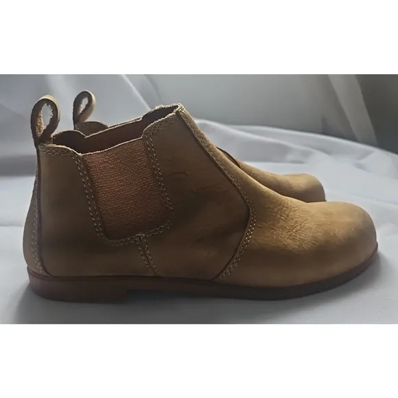 Kodiak Chelsea Leather Boots Low Rider Bootie Brown Pull On Round Toe Size 8