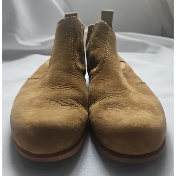 Kodiak Chelsea Leather Boots Low Rider Bootie Brown Pull On Round Toe Size 8