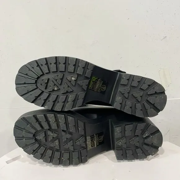 Koi Footwear Sai Mary Janes T-Strap Womens Shoes Sz 7 Black Buckle Faux leather