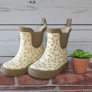 Konges Slojd Danish Welly Rubber Boots Buttercup Yellow Ditsy Flower Daisy 5/5.5