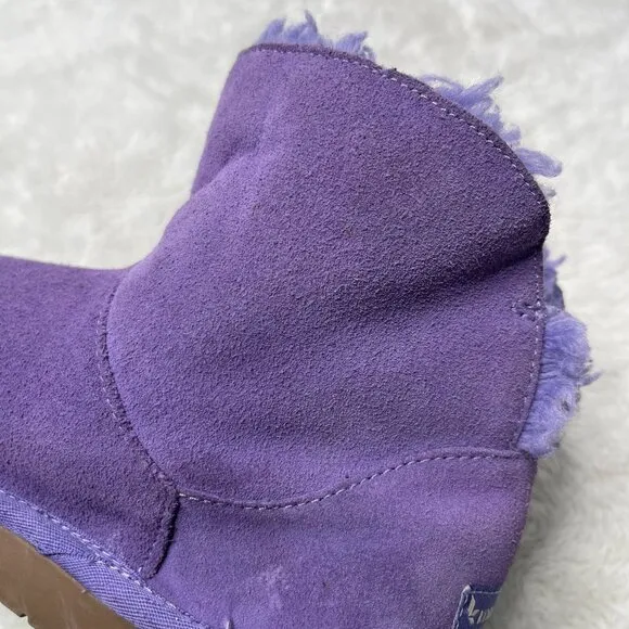 Koolaburra By UGG  #1107011 Kid's Purple Glitter Koola Star Mini Boots Size 5