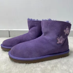 Koolaburra By UGG  #1107011 Kid's Purple Glitter Koola Star Mini Boots Size 5