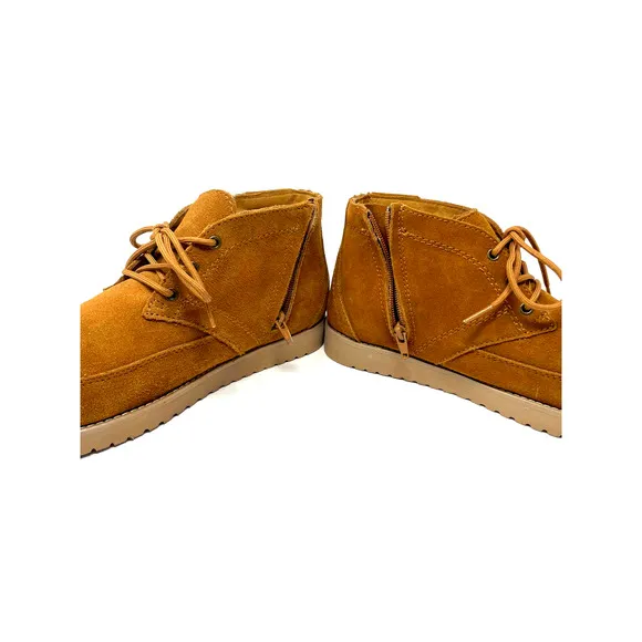 KOOLABURRA BY UGG ASAIAH BOOTS MEN'S SIZE 9 CHESTNUT 1122211 Faux Fur Shoes New