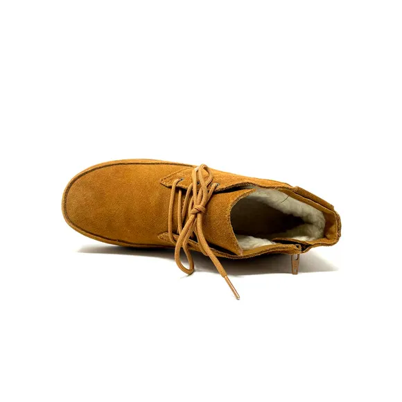KOOLABURRA BY UGG ASAIAH BOOTS MEN'S SIZE 9 CHESTNUT 1122211 Faux Fur Shoes New