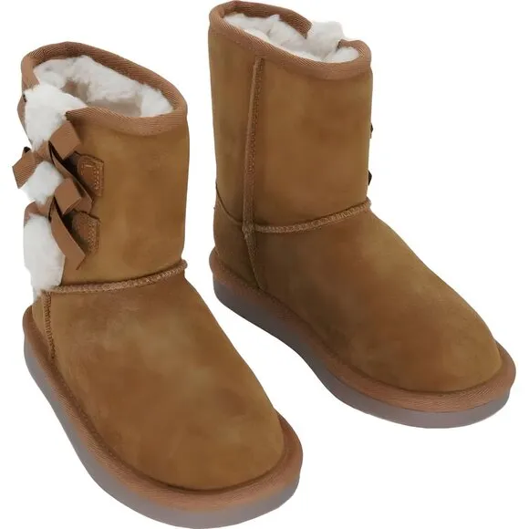 Koolaburra by UGG Girls Victoria Short Fashion Boot Chestnut Size 11