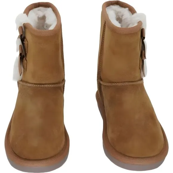 Koolaburra by UGG Girls Victoria Short Fashion Boot Chestnut Size 11