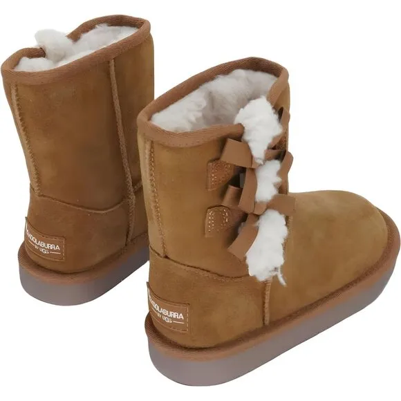 Koolaburra by UGG Girls Victoria Short Fashion Boot Chestnut Size 11