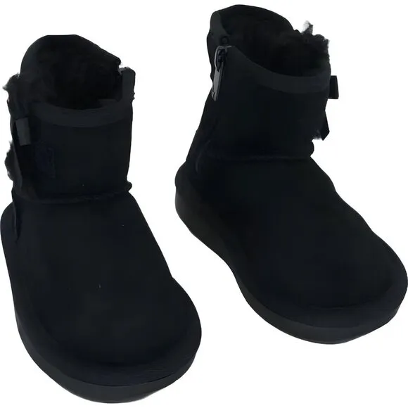 Koolaburra by UGG Victoria Mini Girls Fashion Boot Black 6 Toddler US