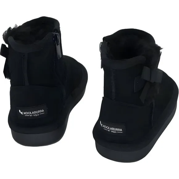 Koolaburra by UGG Victoria Mini Girls Fashion Boot Black 6 Toddler US