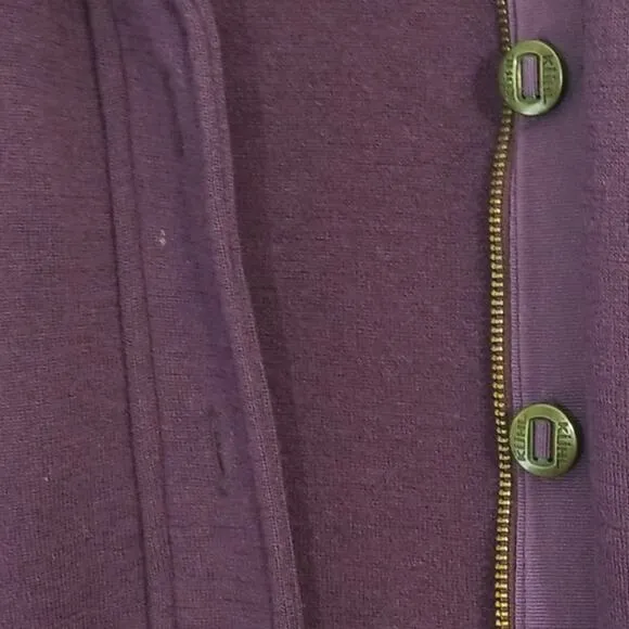 Kuhl Spy merino wool sweater jacket plum purple S