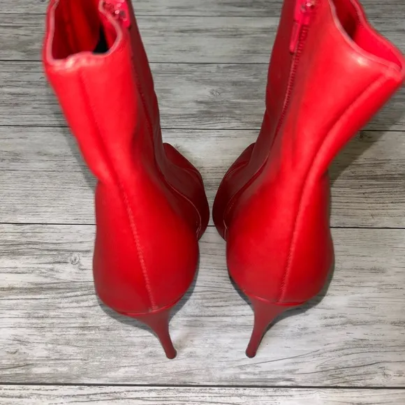 Kurt Geiger Red Stiletto Ankle Boots Size 41