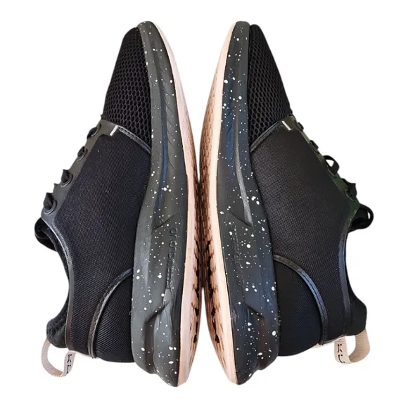 Kuru Atom Jet Black-Misty Lilac Women's Walking Shoes Size 7