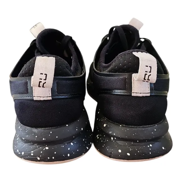 Kuru Atom Jet Black-Misty Lilac Women's Walking Shoes Size 7