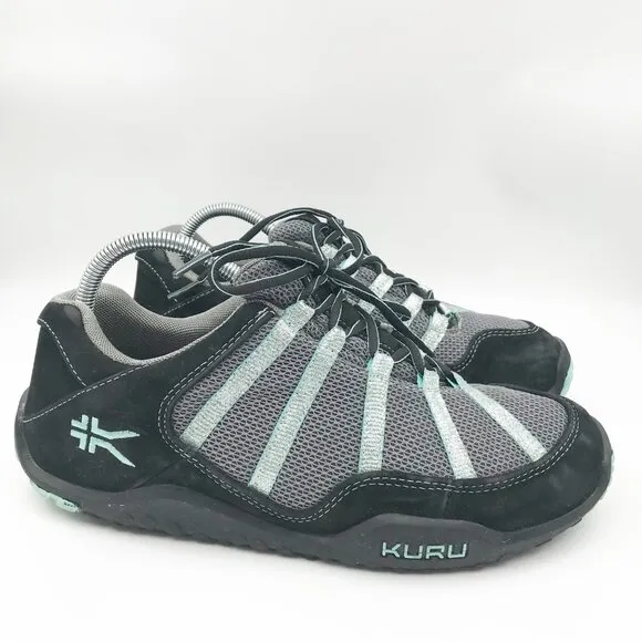 KURU Chicane Black Delirium Teal Black Orthotic Sneakers Shoes Womens 11 Wide