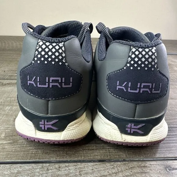 Kuru Quantum Women's SIze 11.5 Wide Comfort Running Shoes Lavender Gray