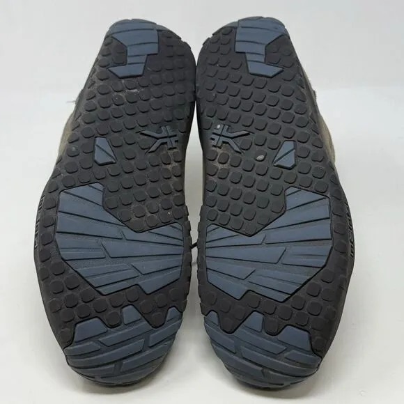 Kuru Quest Mid Hiking Boots Mens 10 M Gray Leather Moc Toe Walking Orthotic