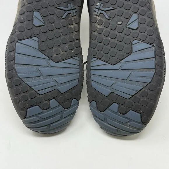 Kuru Quest Mid Hiking Boots Mens 10 M Gray Leather Moc Toe Walking Orthotic