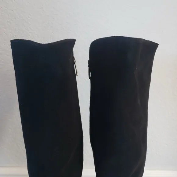 La Canadienne Susan Knee High Boots Waterproof Suede Black Womens 9.5