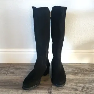 La Canadienne Susan Knee High Boots Waterproof Suede Black Womens 9.5