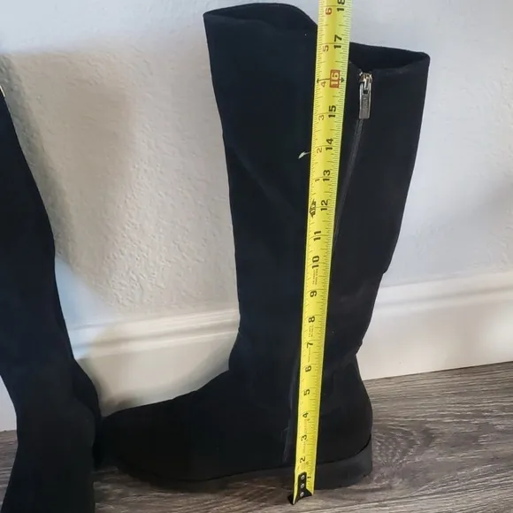 La Canadienne Susan Knee High Boots Waterproof Suede Black Womens 9.5