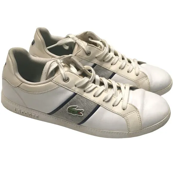 Lacoste Shoes Graduate Evo GRV Trainers Sneaker White Men's 10 Sport Tennis Shoe