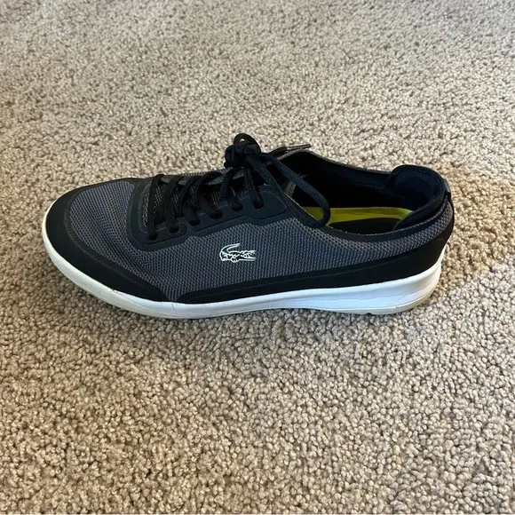 Lacoste Sport Men’s Sneakers Spirit Elite Size 10.5 Black/Gray