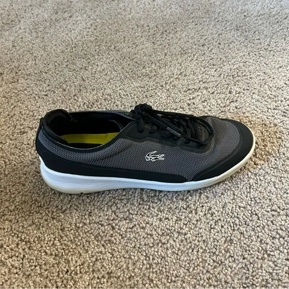 Lacoste Sport Men’s Sneakers Spirit Elite Size 10.5 Black/Gray