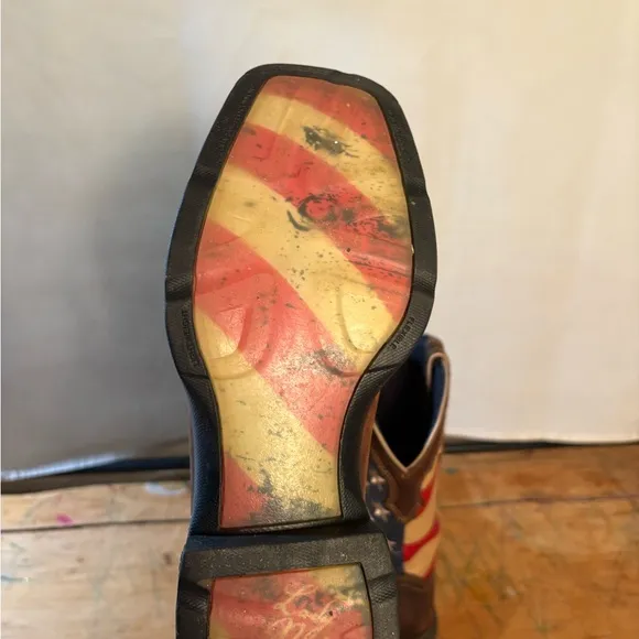 Lady Rebel American Flag Western Boots - size 7