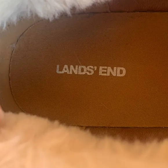 Lands’ End Suede Faux Fur Sneakers