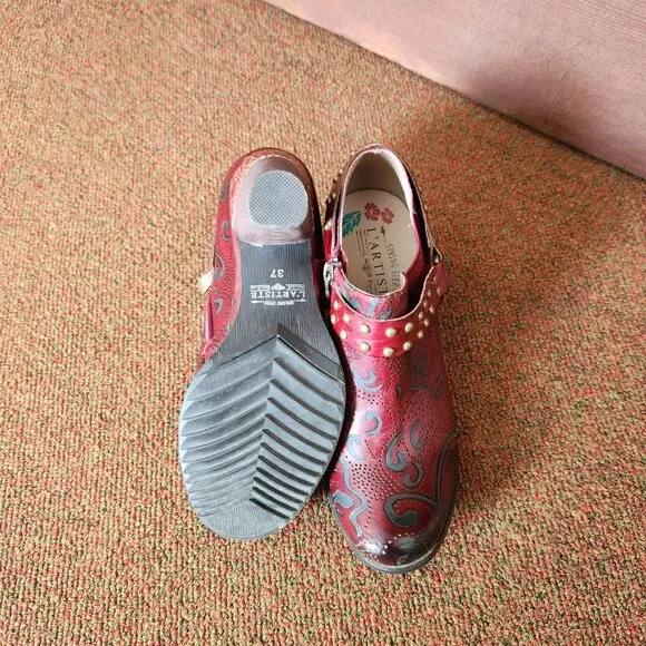 L`Artiste Kacielou Shoes in Mahogany EU 37
