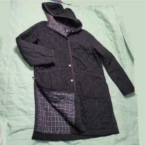 Lauren Ralph Lauren Quilted Jacket Long Coat Soft Shell Anorak Lightweight