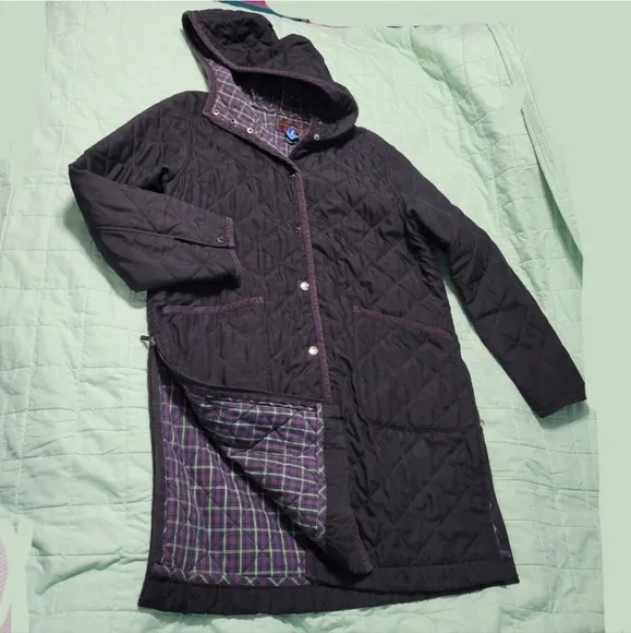 Lauren Ralph Lauren Quilted Jacket Long Coat Soft Shell Anorak Lightweight