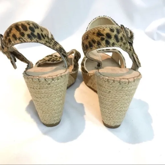 Leather and Fur Spanish Espadrille Sandel