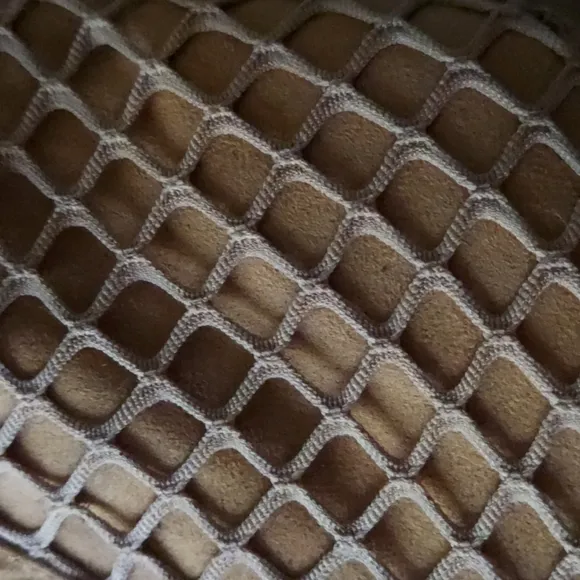 Lemon Drop Volendam Faux Suede Fishnet Booties 7.5