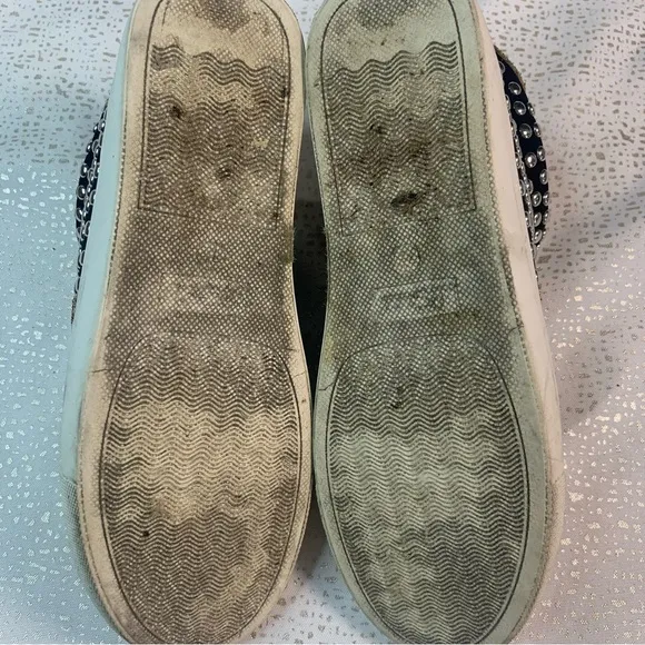 LEOPARD STUD Fashion Sneaker Faux Leather Suede