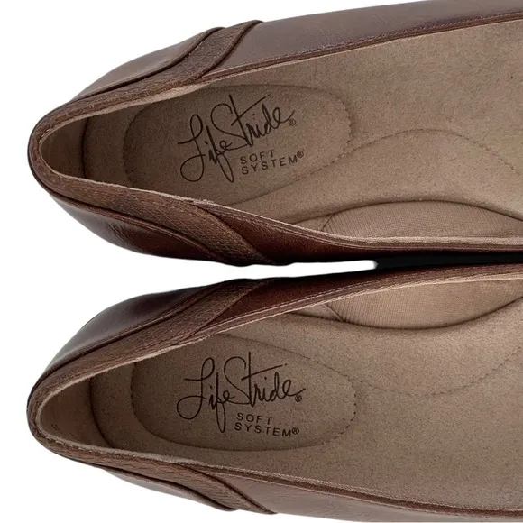 Life Stride Brown Ballet Shoes