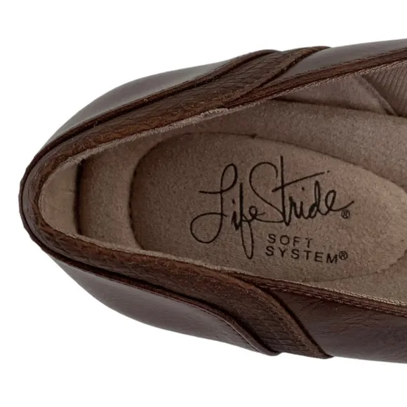 Life Stride Brown Ballet Shoes
