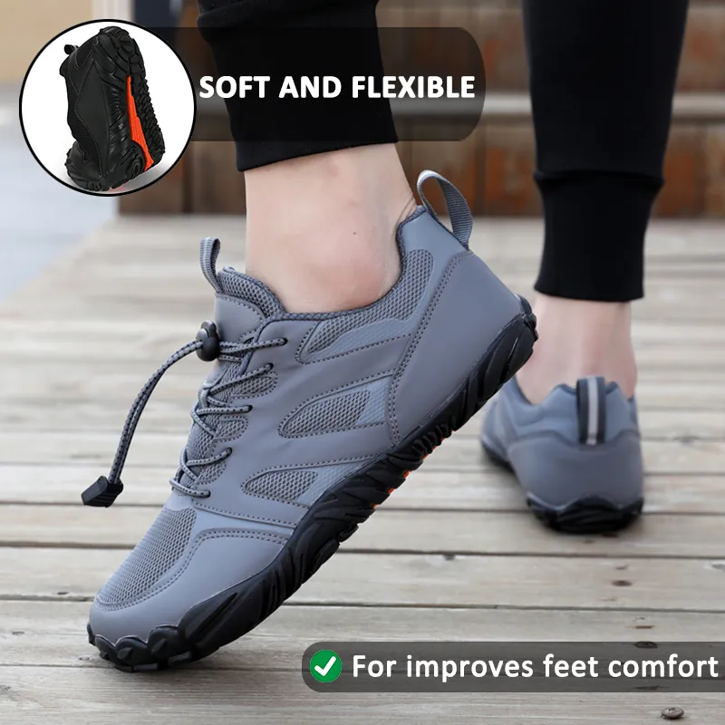 Lightweight Outdoor Rock Climbing Cycling Swimming Shoes Five-Finger Hiking Shoes Wading Breathable River Tracing Shoes (Unisex)