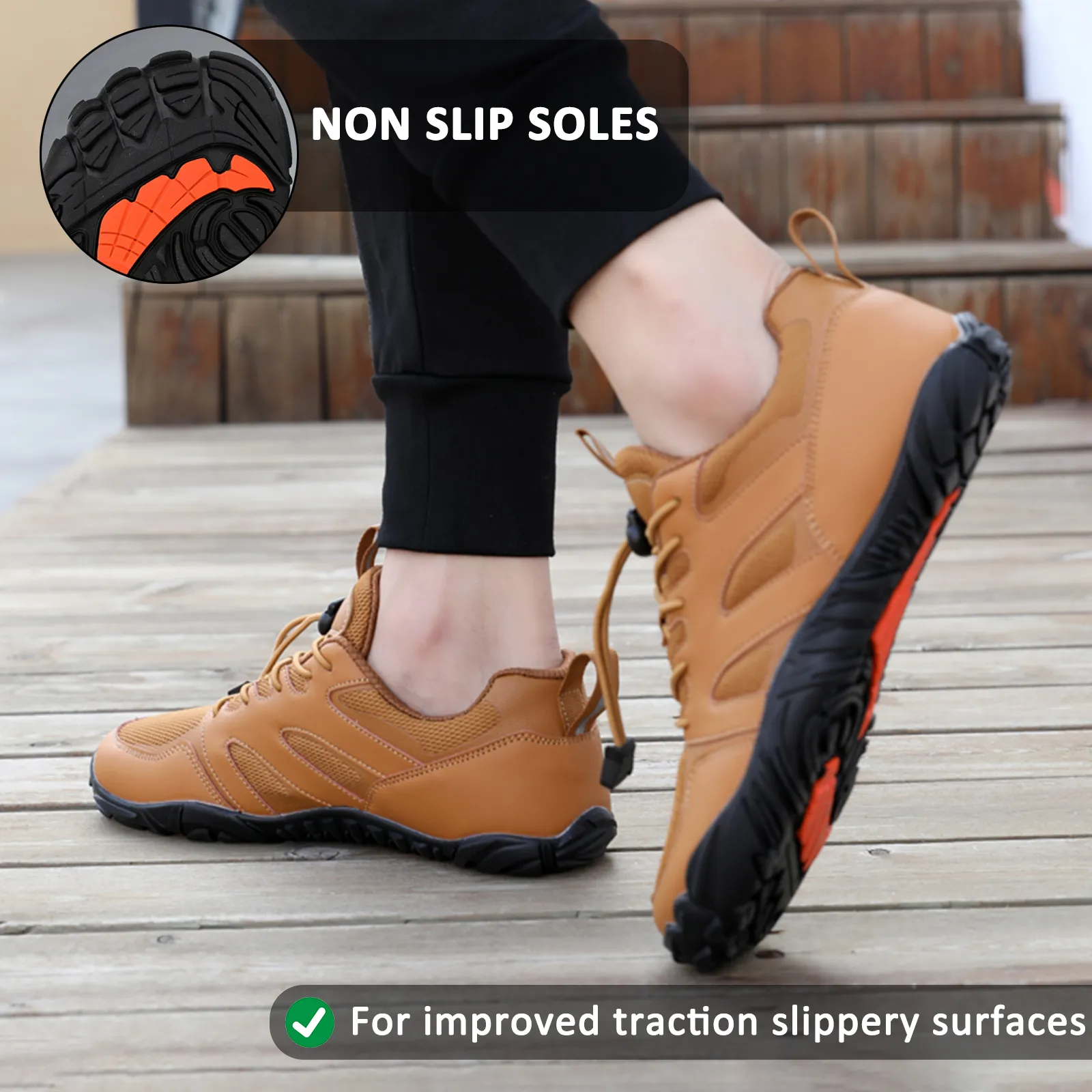 Lightweight Outdoor Rock Climbing Cycling Swimming Shoes Five-Finger Hiking Shoes Wading Breathable River Tracing Shoes (Unisex)
