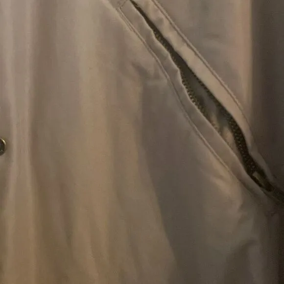 Like New Nordstrom Womens Lightweight Hooded Tan Beige Knee-Length Trench Coat