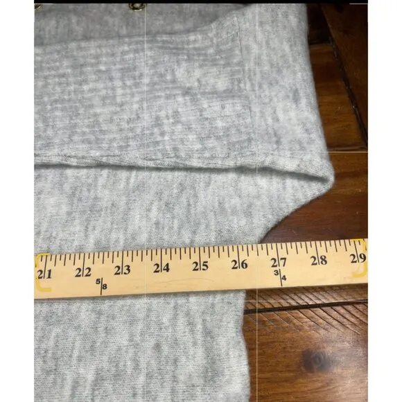 Lilly Pulitzer Arna Buttoned Longline Sweater Seaside Grey  XL