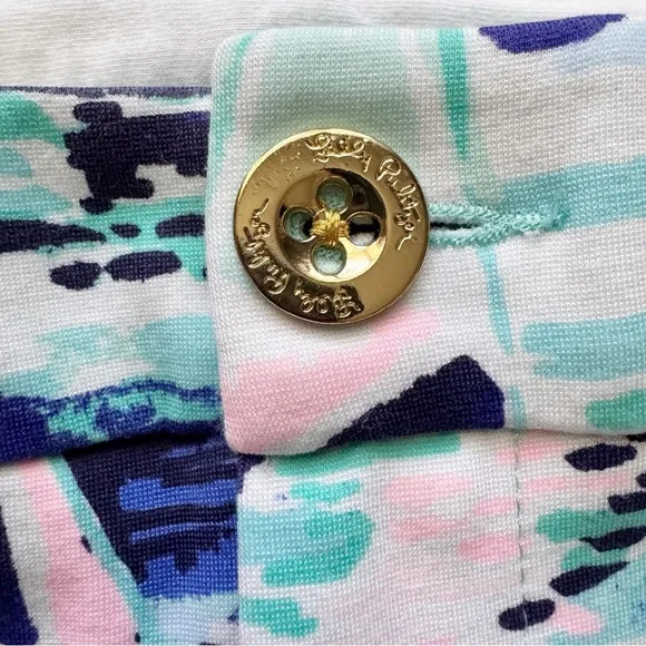 Lilly Pulitzer Callahan Sail Boat Shorts Size 16 Colorful Preppy Summer Bright