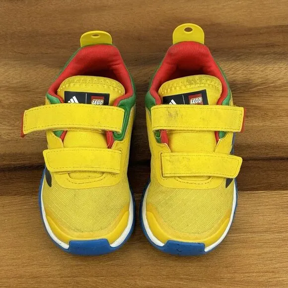 Little‎ Kids Adidas Lego Sport CF Limited Equipment Yellow Sneakers Shoes Size 7