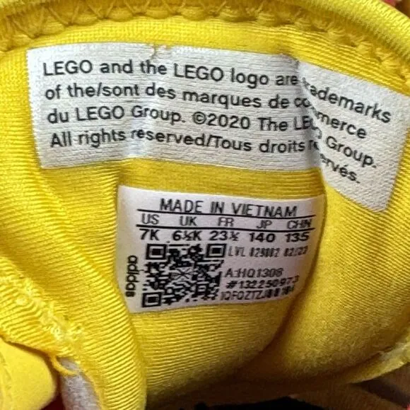 Little‎ Kids Adidas Lego Sport CF Limited Equipment Yellow Sneakers Shoes Size 7