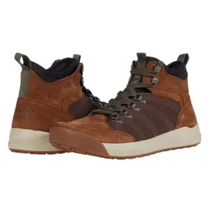 LL Bean Mens Vista Mid Hikers Lace-up Boots in Saddle Brown size 9.5 Suede Mesh