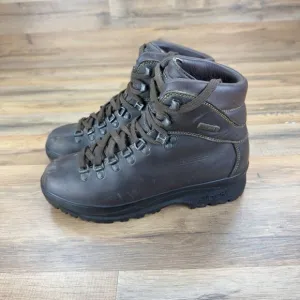LL BEAN Women's M 7.5 W Cresta Brown Leather Waterproof Vibram Sole Hiking Boots
