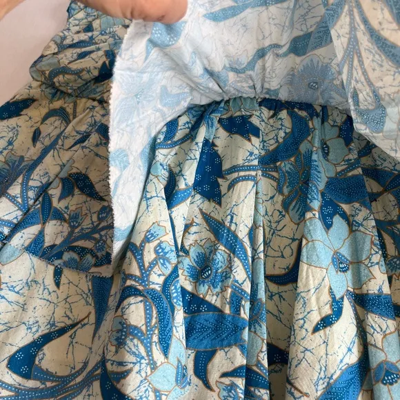 Love The Label Minette Ruffled Mini Dress Floral Flutter Sleeve V Neck, Size L