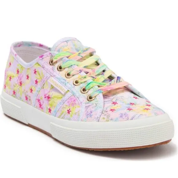 LoveShackFancy x Superga Floral Low Rise Sneakers