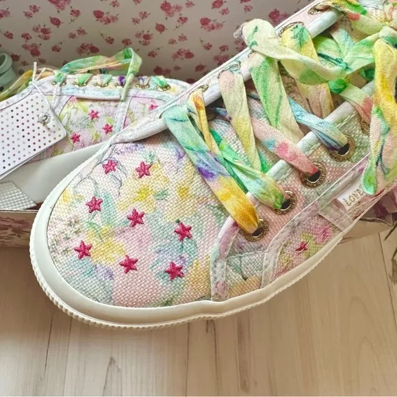 LoveShackFancy x Superga Floral Low Rise Sneakers